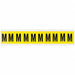 Letter Label M 1-1/2in.Hx7/8in.W Vinyl