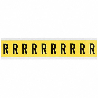 Letter Label R 1-1/2in.Hx7/8in.W Vinyl