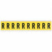 Letter Label R 1-1/2in.Hx7/8in.W Vinyl