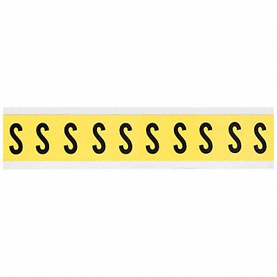 Letter Label S 1-1/2in.Hx7/8in.W Vinyl