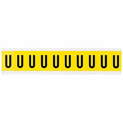 Letter Label U 1-1/2in.Hx7/8in.W Vinyl