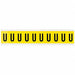 Letter Label U 1-1/2in.Hx7/8in.W Vinyl