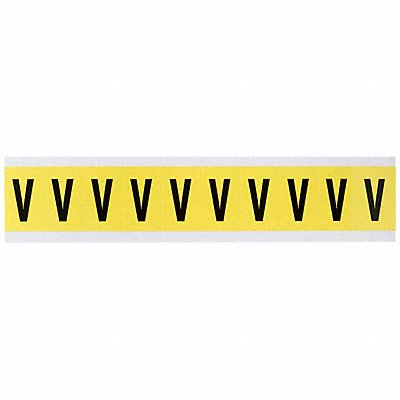 Letter Label V 1-1/2in.Hx7/8in.W Vinyl