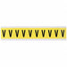 Letter Label V 1-1/2in.Hx7/8in.W Vinyl