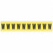 Letter Label W 1-1/2in.Hx7/8in.W Vinyl