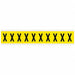 Letter Label X 1-1/2in.Hx7/8in.W Vinyl