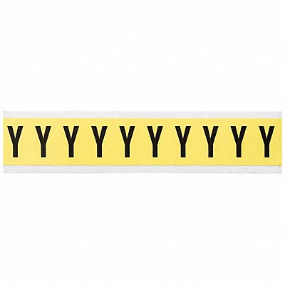 Letter Label Y 1-1/2in.Hx7/8in.W Vinyl