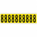 Number Label 8 2-1/4in.Hx7/8in.W