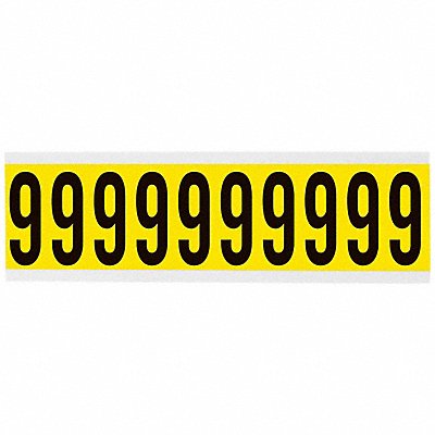 Number Label 9 2-1/4in.Hx7/8in.W
