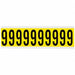 Number Label 9 2-1/4in.Hx7/8in.W