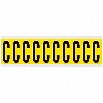 Letter Label C 2-1/4in.Hx7/8in.W Vinyl