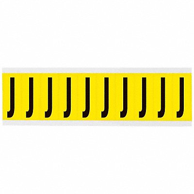 Letter Label J 2-1/4in.Hx7/8in.W Vinyl