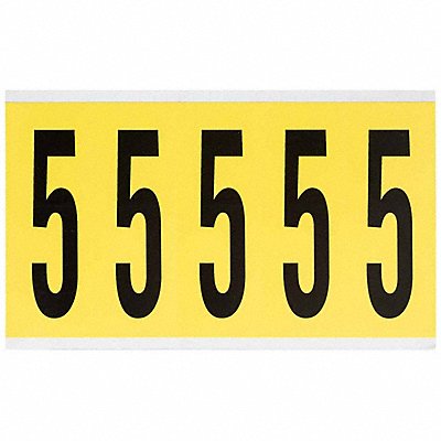 Number Label 5 5inHx1-3/4inW No Cards 1