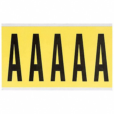 Letter Label A 5in.Hx1-3/4in.W Vinyl