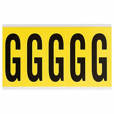 Letter Label G 5in.Hx1-3/4in.W Vinyl