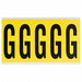 Letter Label G 5in.Hx1-3/4in.W Vinyl