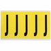 Letter Label J 5in.Hx1-3/4in.W Vinyl