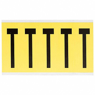 Letter Label T 5in.Hx1-3/4in.W Vinyl