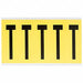 Letter Label T 5in.Hx1-3/4in.W Vinyl