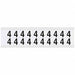 Number Label 4 3/4in.Hx21/32in.W Vinyl