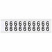 Number Label 6 3/4in.Hx21/32in.W Vinyl