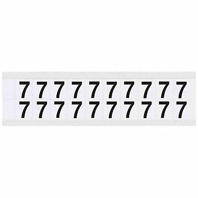 Number Label 7 3/4in.Hx21/32in.W Vinyl
