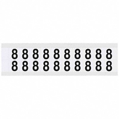 Number Label 8 3/4in.Hx21/32in.W Vinyl