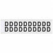 Letter Label D 3/4in.Hx21/32in.W Vinyl