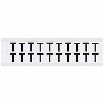 Letter Label T 3/4in.Hx21/32in.W Vinyl