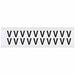 Letter Label V 3/4in.Hx21/32in.W Vinyl