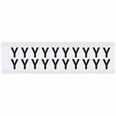 Letter Label Y 3/4in.Hx21/32in.W Vinyl