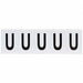 Letter Label 2-1/4 H 1-13/16 W PK5