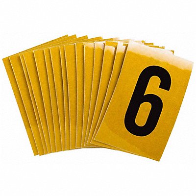 Number Label 6 1-1/2in.Hx1in.W PK25