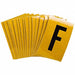 Letter Label F 1-1/2in.Hx1in.W PK25