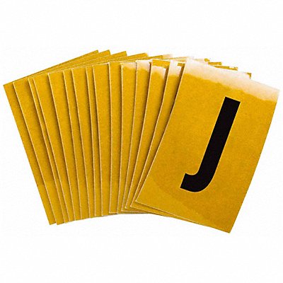 Letter Label J 1-1/2in.Hx1in.W PK25