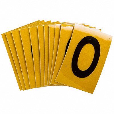 Letter Label O 1-1/2in.Hx1in.W PK25