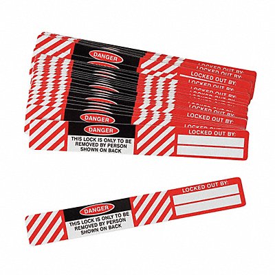 Label 3/4 in x 4 1/2 in Polyester PK25