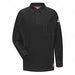 J2393 FR Polo Shirt Blk 4XL Long Zipper