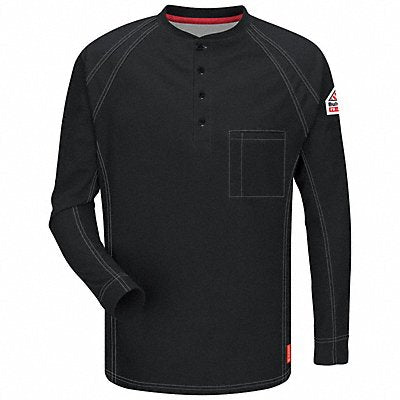 J2394 FR Polo Shirt Blk 2XL Long Button