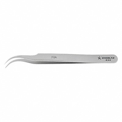 Tweezer Curved Fine 4-1/2in L 1/64in Tip