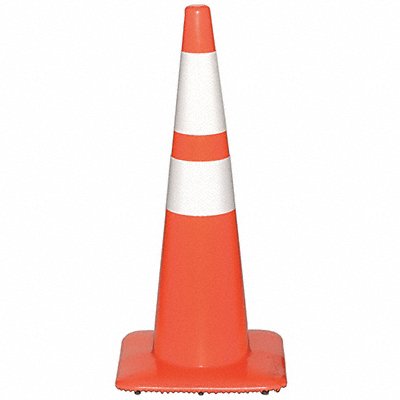 Traffic Cone 28 In Orange White Collars