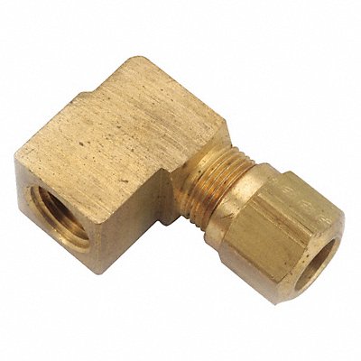 Female Elbow Compression Brass 1/4InTube