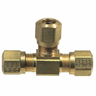 Union Tee Compression Brass 1/2In Tube