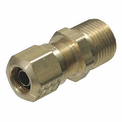 Male Connector Compression Brass 1.1In