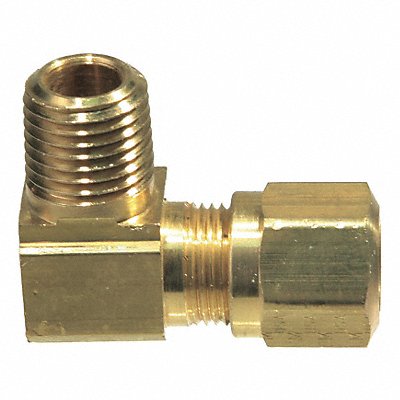 Male Elbow Compression Brass 3/8In Pipe