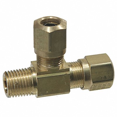 Male Run Tee Compression Brass 150psi