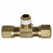 Male BranchTee Compression Brass 1/4Pipe