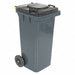 Trash Can 32 gal Gray Polyethylene