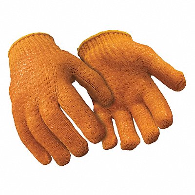 Knit Gloves Orange 7-1/4 L S PR
