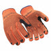 Glove Dot Grip Hivis Orange Large PR